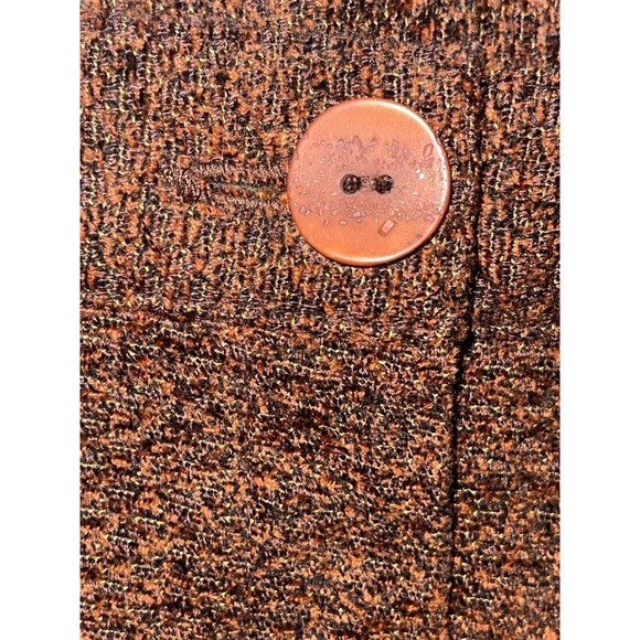 MM By KRIZIA Womens Size 10 Tweed Pleated Dress High Rise Straight Leg Pants - Picture 3 of 7